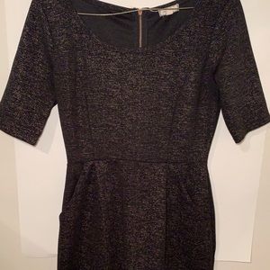 Bronze and black dress